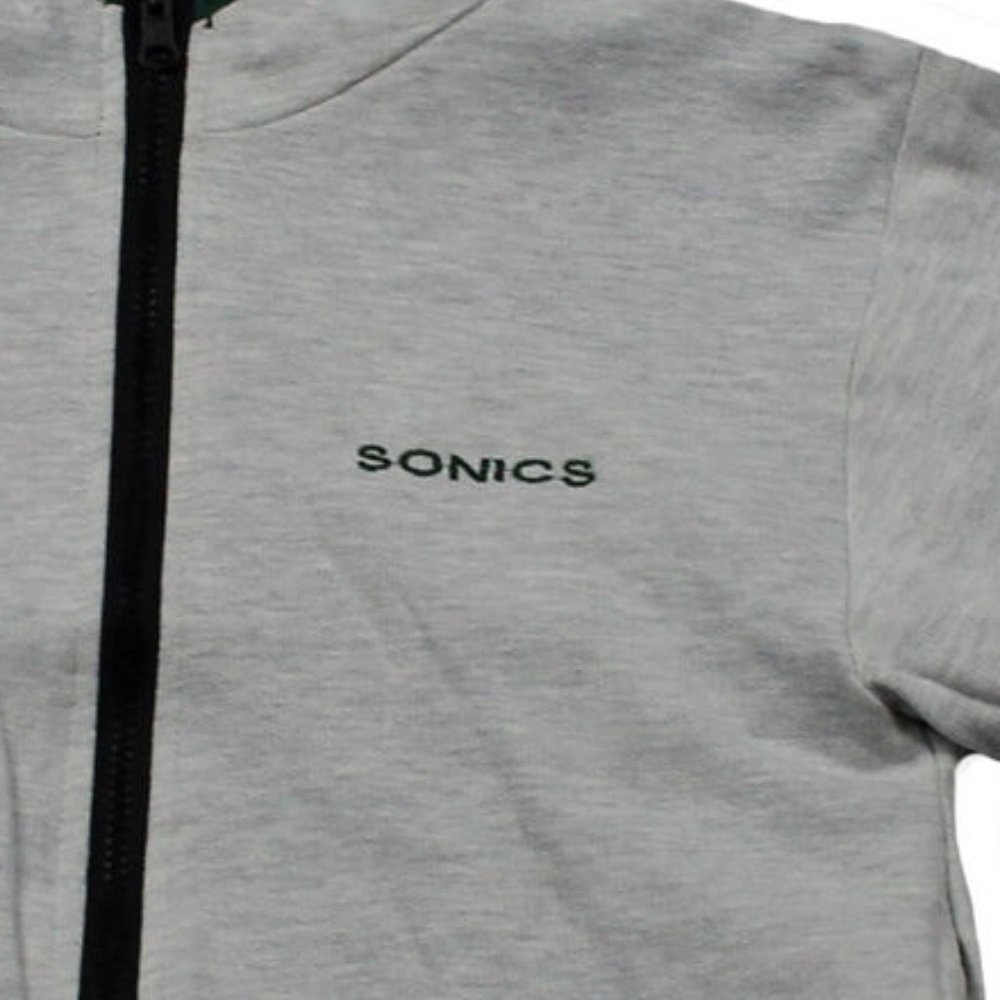NWOT Seattle Supersonics NBA Reversible Jacket Green/Gray Youth 4/5 or 6/7 - Picture 6 of 8